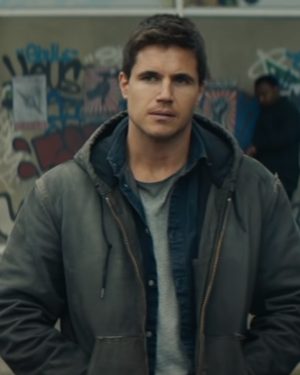 Connor Reed Code 8 Robbie Amell Hooded Jacket