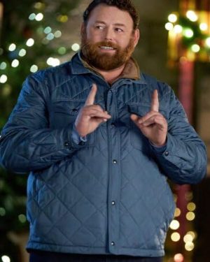 Jensen A Not So Royal Christmas Michael Hough Blue Quilted Jacket