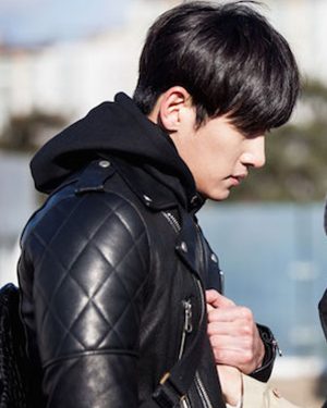 Ji Chang-wook Healer Tv Series Seo Jung-Hoo Black Leather Jacket