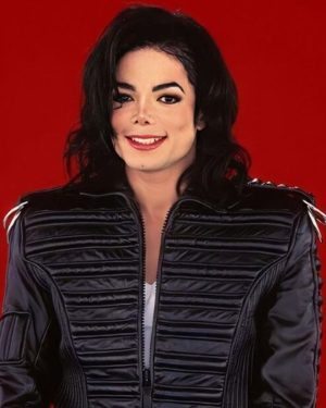 American Singer Songwriter Michael Jackson Black Jacket