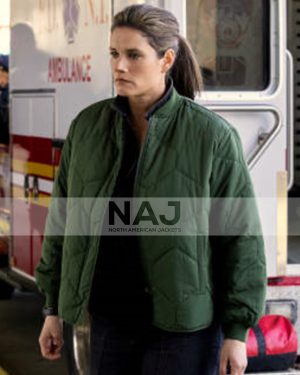 FBI Maggie Bell Green Puffer Jacket