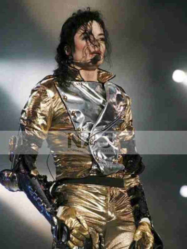 HIStory World Tour Michael Jackson Golden and Silver Jacket