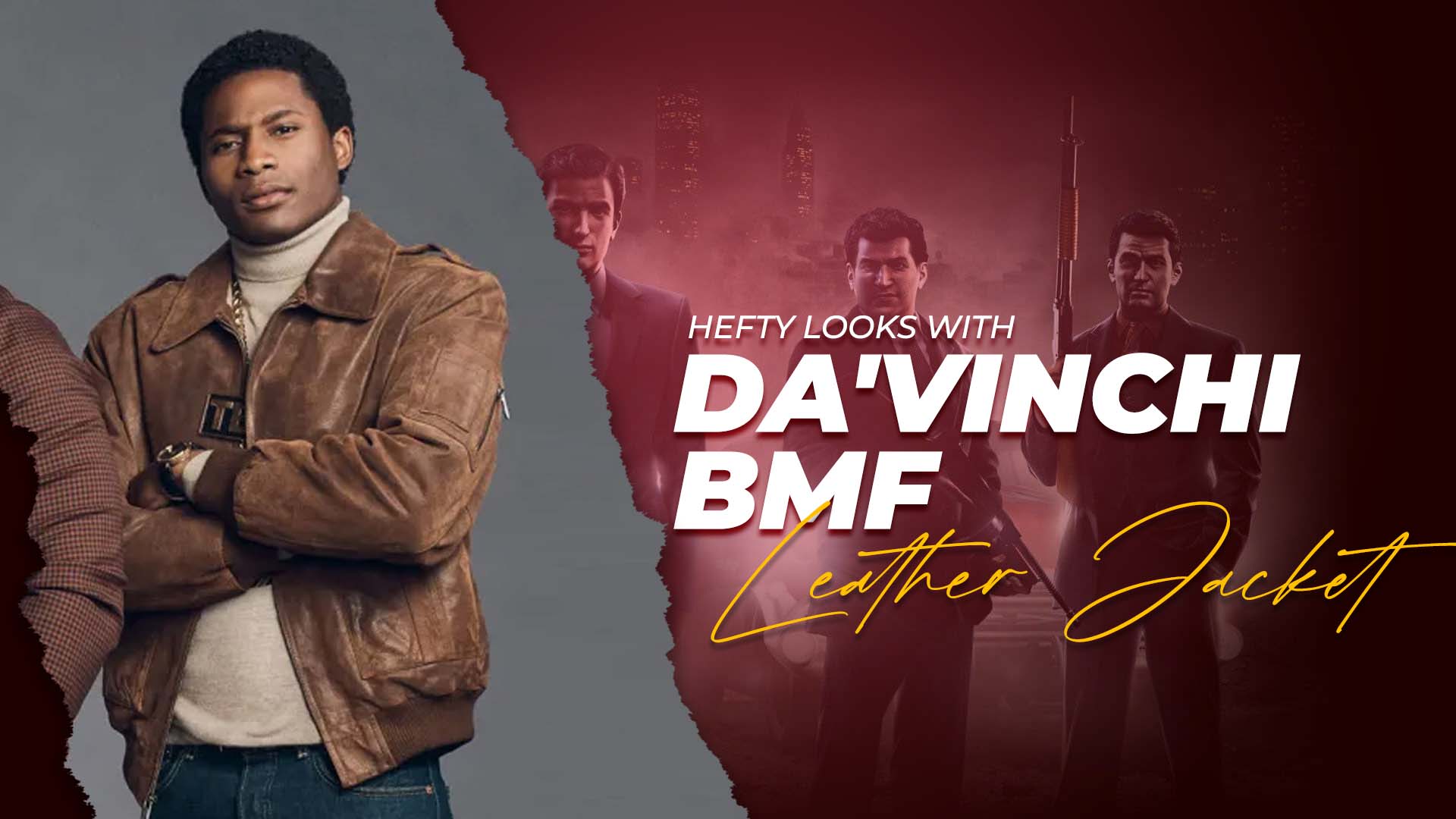 Hefty Looks with Da'Vinchi BMF Leather Jacket