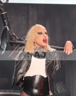 Lady Gaga Black Leather Jacket