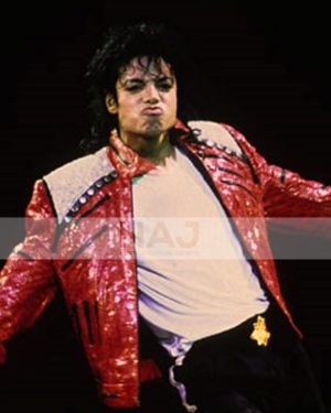 Michael Jackson Red Sequin Jacket