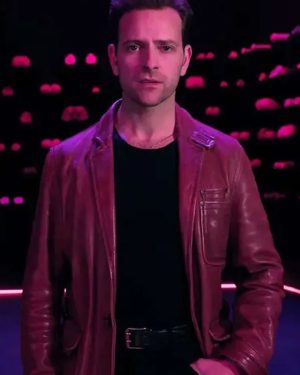 Alessandro Borghi Supersex Brown Leather Jacket