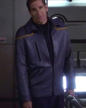 Capt. Jonathan Archer Star Trek Enterprise Grey Leather Jacket