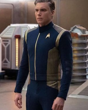 Captain Christopher Pike Star Trek Discovery Blue Jacket