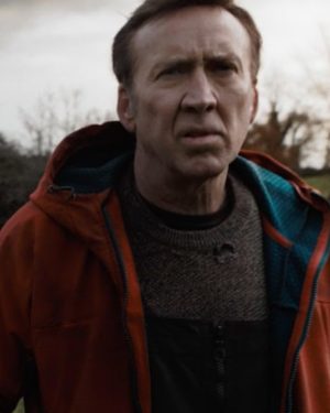 Paul Arcadian Nicolas Cage Red Cotton Hooded Jacket