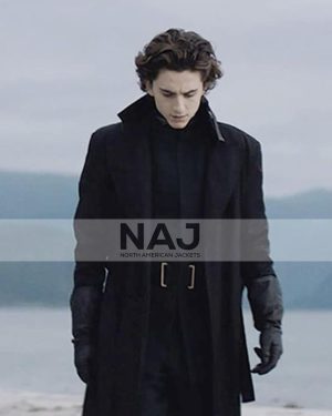 Paul Atreides Dune Black Wool Coat