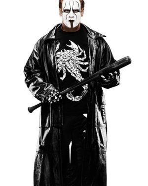 Steven Borden Sting WWE Black Leather Coat