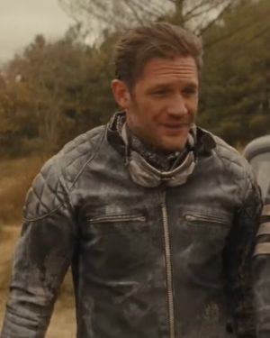 Tom Hardy The Bikeriders Leather Quilted Jacket