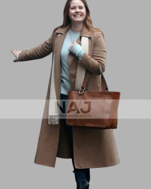 Amy Adams 2021 Movie The Woman in The Window Anna Fox Wool Trench Coat