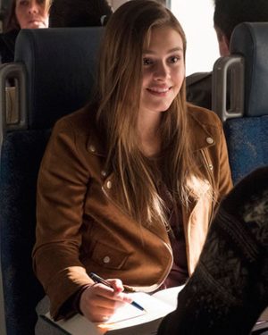 Cali Mills TV Series Taken Celeste Desjardins Brown Suede Leather Jacket