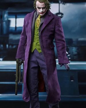 Joaquin Phoenix Purple Joker Trench Coat