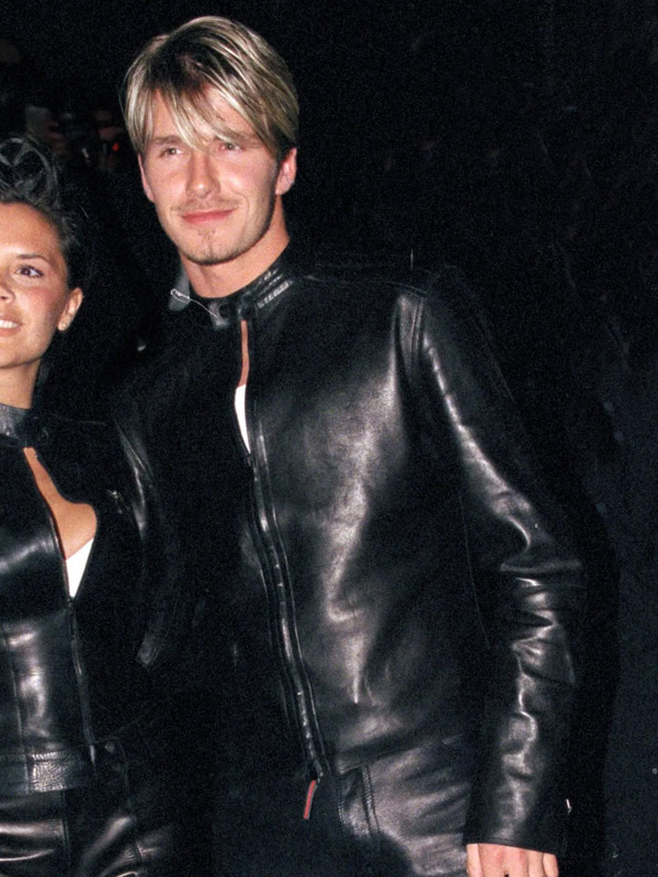 David Beckham Black Leather Jacket - North American Jackets