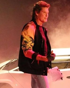David Hasselhoff Kung Fury Leather Jacket