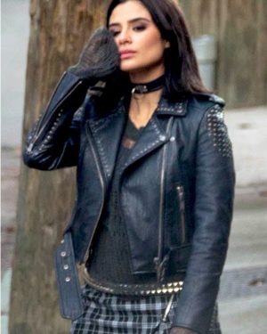 Crazy Jane Doom Patrol S01 Diane Guerrero Biker Black Leather Jacket