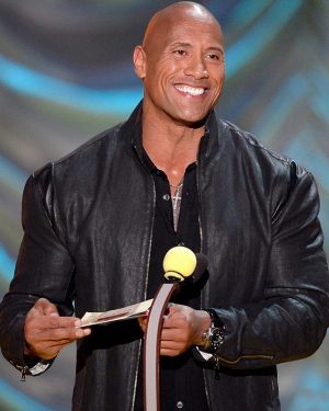 MTV Awards 2015 Dwayne Johnson Leather Jacket