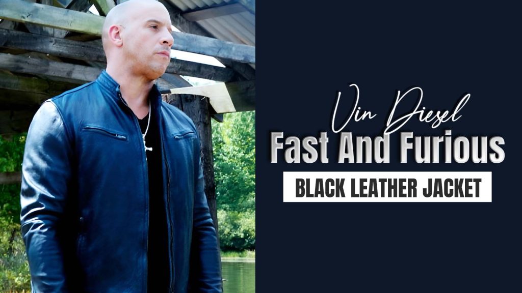 Fast And Furious 7 Vin Diesel Black Leather Jacket