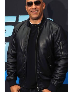 Vin Diesel Fast and Furious Spy Racers Premiere Black Leather Jacket