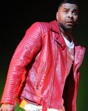 Ginuwine American Singer Red Leather Jacket