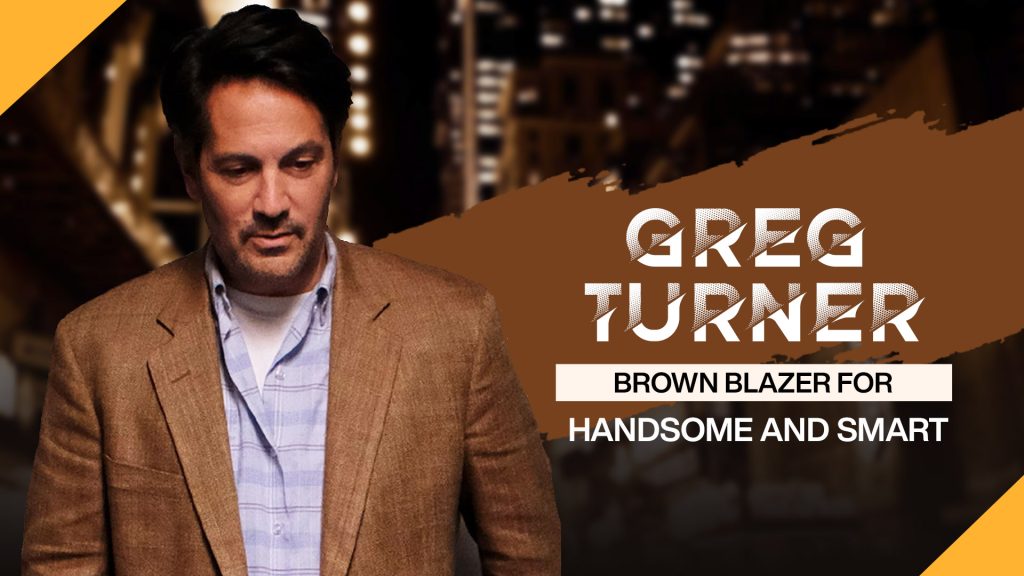 Greg Turner Brown Blazer for handsome and smart looks