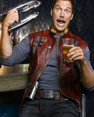Peter Quill Guardians of the Galaxy Volume 2 Brown Leather Vest