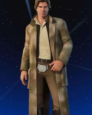 Han Solo Video Game Fortnite Star Wars 2023 Trench Coat