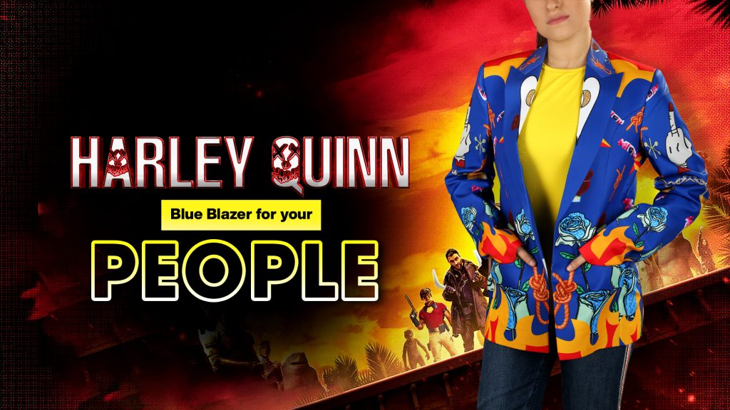 Harley Quinn Blue Blazer for your people