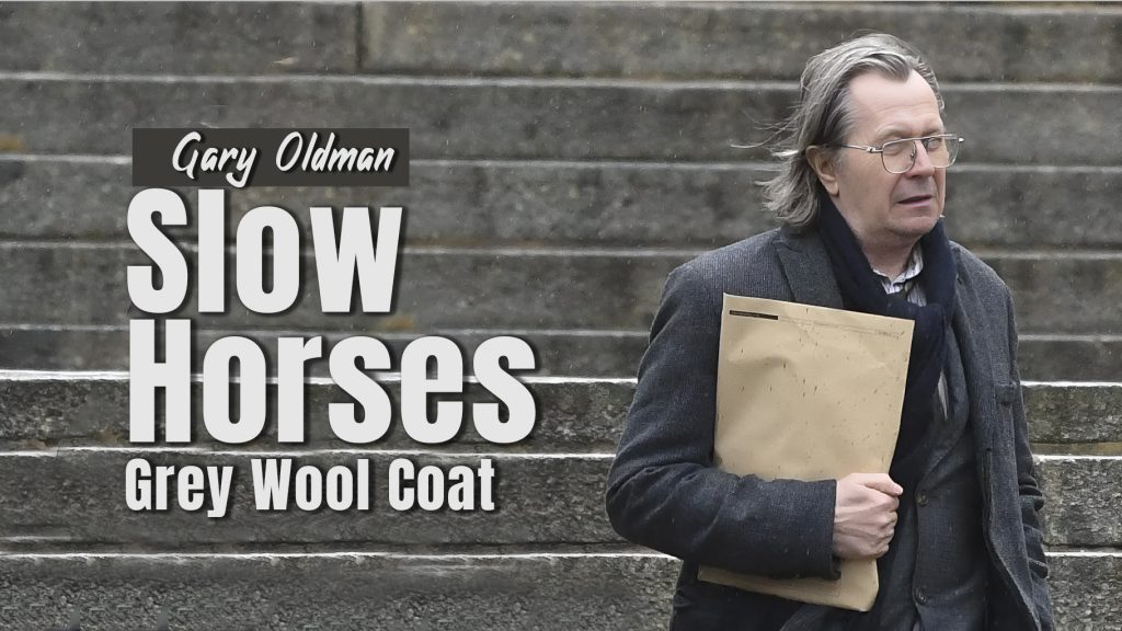 Jackson Lamb TV Series Slow Horses Grey Wool Coat