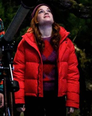 Zoey's Extraordinary Playlist Zoey Red Puffer Jacket