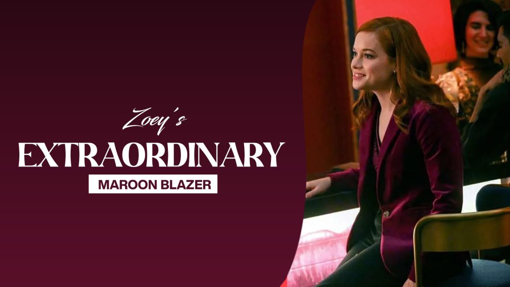 Jane Levy Zoey’s Extraordinary Playlist S02 Maroon Blazer
