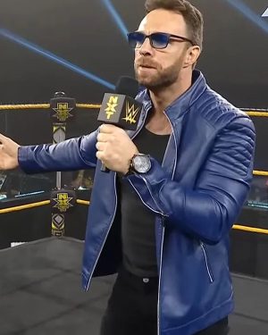 WWE LA Knight Blue Jacket