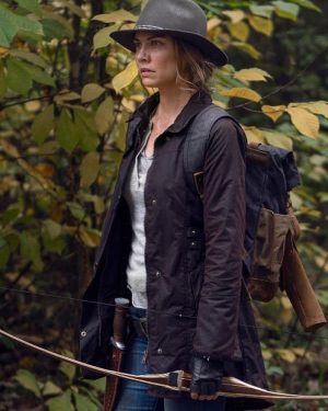The Walking Dead Maggie Rhee Brown Jacket