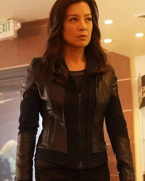 Melinda May Agents of Shield Black Leather Jacket