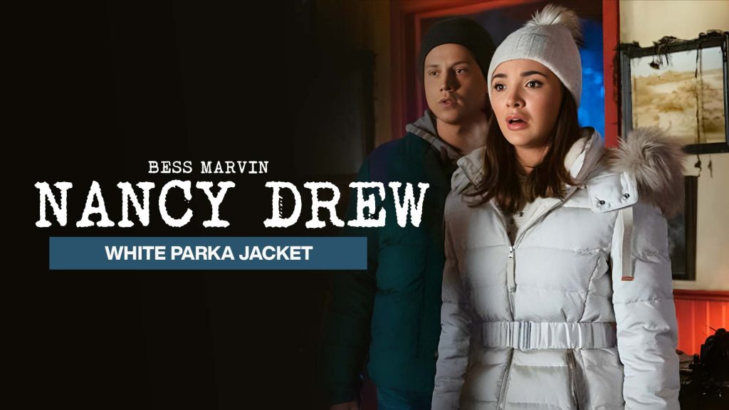 Nancy Drew Bess Marvin White Parka Jacket