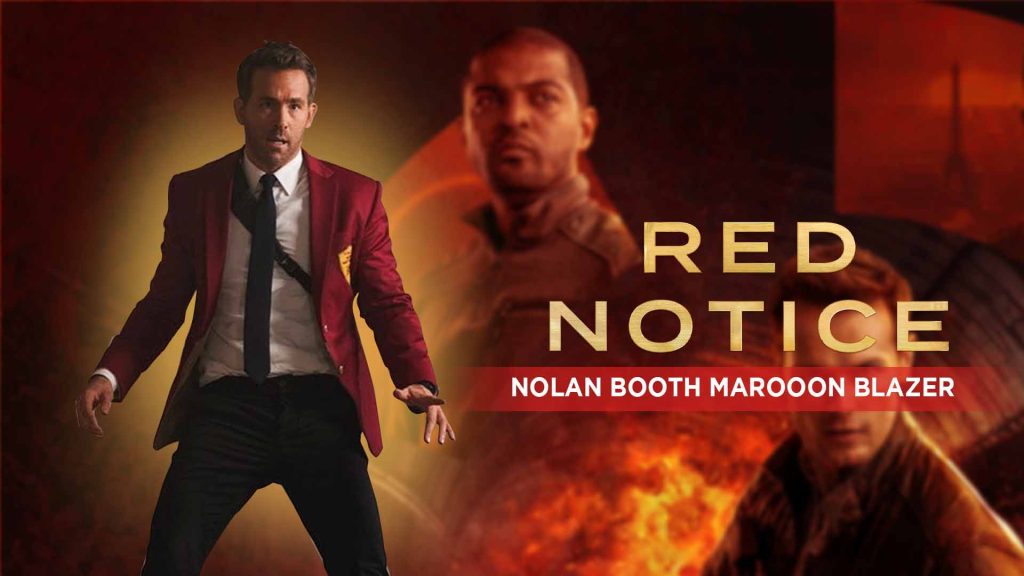 Nolan Booth Red Notice 2021 Marooon Blazer
