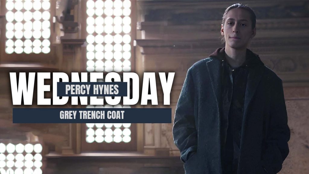 Percy Hynes White Wednesday Grey Trench Coat