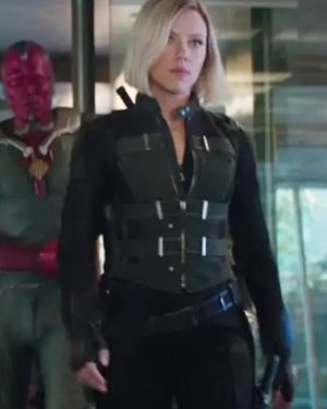 Avengers Infinity War Black Widow Natasha Romanoff Green and Black Vest