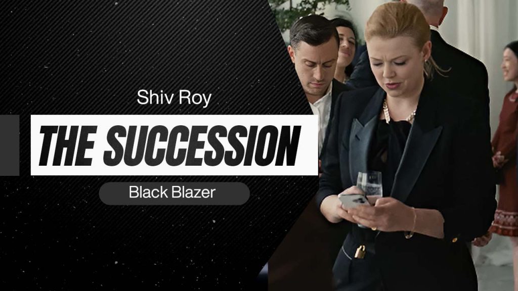 Shiv Roy Succession 2023 Black Blazer