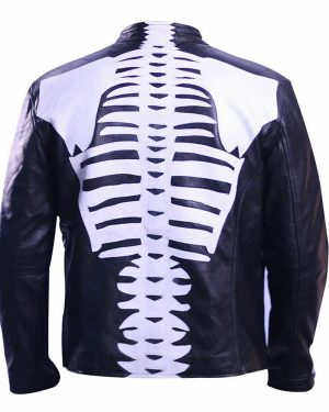 Halloween Party Skeleton Bones Black Jacket