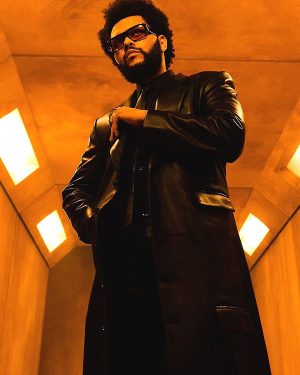 Take My Breath The Weeknd Black Leather Trench Coat