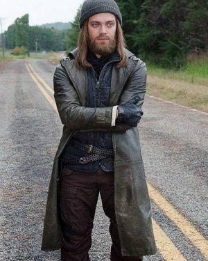 The Walking Dead Tom Payne Leather Coat