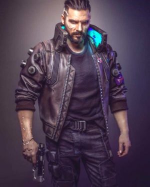 Cyberpunk 2077 Samurai Bomber Leather Jacket