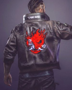Video Game Cyberpunk 2077 Samurai Leather Jacket (1)