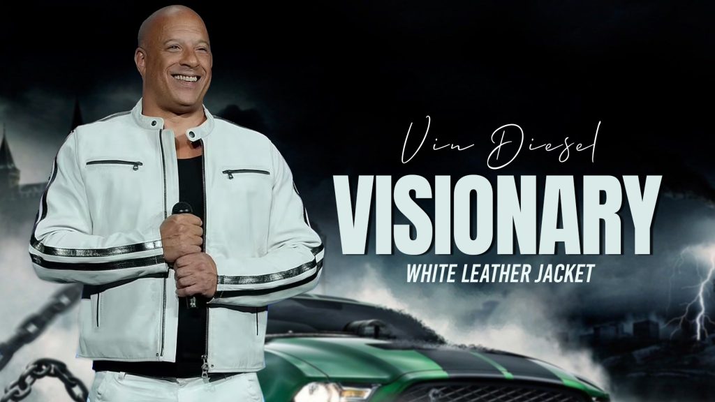 Vin Diesel's Visionary White Leather Jacket in Fast X