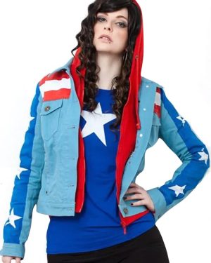 America Chavez Young Avengers Miss Blue Denim Jacket