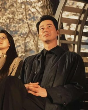 Zo In-sung Moving Tv Series 2023 Kim Doo-shik Black Trench Coat